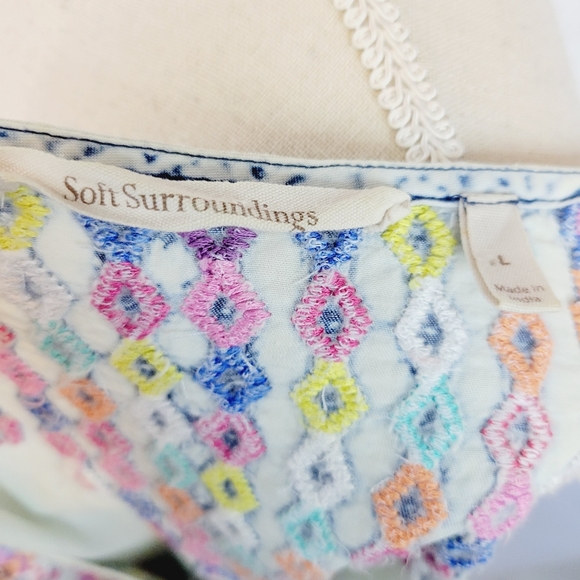 Soft Surroundings Mixteca Embroider Tunic Large - Picture 11 of 13